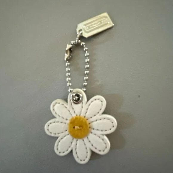 COACH Leather Daisy Keychain - Picture 3 of 5